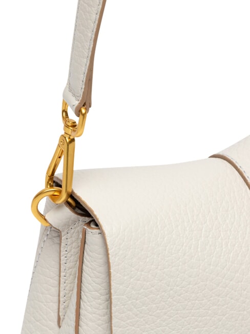 HELENA ROUND Bolso de hombro con correa, de piel. arena - Bolsos Mujer