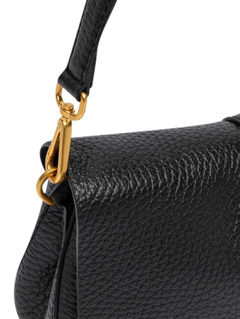 HELENA ROUND Bolso de mano con correa para el hombro, de piel. negro - Bolsos Mujer