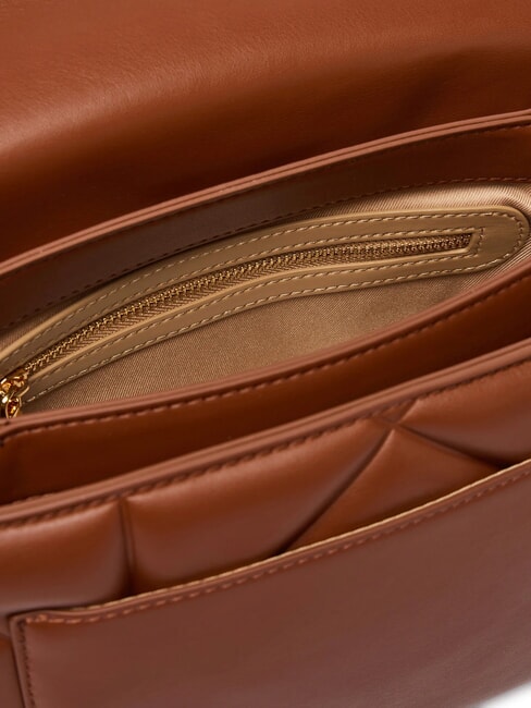 EMBOSSED Bolso de hombro marr&oacute;n - Bolsos Mujer