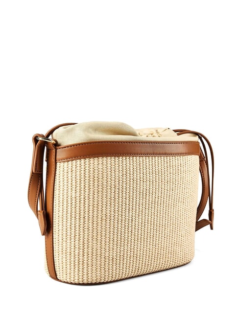 STRAW CHIC Minibolso de hombro natural/cuero - Bolsos Mujer
