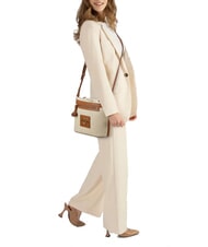 LOVE MOSCHINO STRAW CHIC Minibolso de hombro natural/cuero - Bolsos Mujer - 4