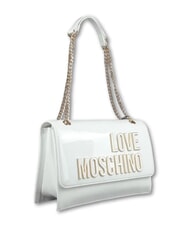 LOVE MOSCHINO ENAMELED Bolso de hombro / bolso cruzado blanco - Bolsos Mujer - 2