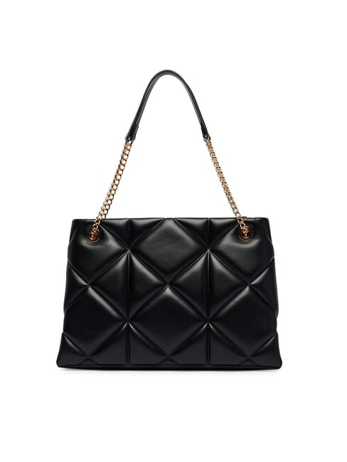 EMBOSSED Quilted Bolso de hombro negro - Bolsos Mujer