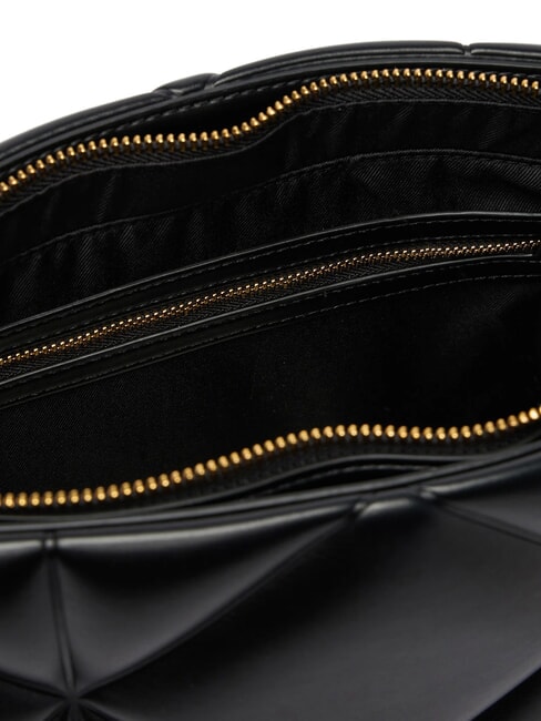 EMBOSSED Quilted Bolso de hombro negro - Bolsos Mujer