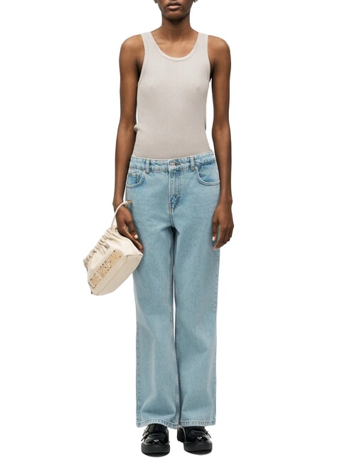 EMBOSSED Bolso de hombro Marfil - Bolsos Mujer