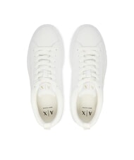 ARMANI EXCHANGE SUPER Zapatillas de cuero blanco brillante - Zapatos Mujer - 4