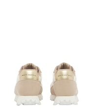 ARMANI EXCHANGE DROP MICROSUEDE Zapatillas con logo lateral arena + blanco roto - Zapatos Mujer - 4