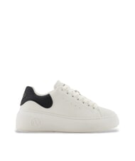 ARMANI EXCHANGE SUPER MINI-TUMBLED Zapatillas blanco roto + negro - Zapatos Mujer - 2