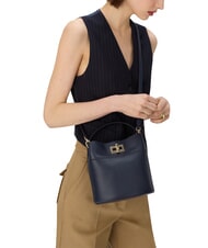 FURLA AMELIA Mini bolso tipo cubo, de mano azul tinta - Bolsos Mujer - 2