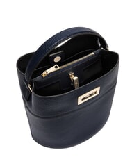 FURLA AMELIA Mini bolso tipo cubo, de mano azul tinta - Bolsos Mujer - 3