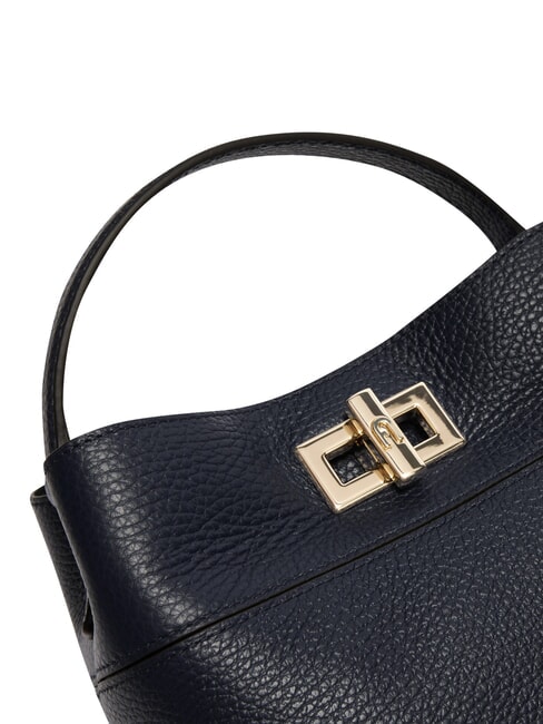 AMELIA Mini bolso tipo cubo, de mano azul tinta - Bolsos Mujer