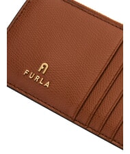 FURLA CAMELIA Cartera plana de piel co&ntilde;ac - Carteras Mujer - 4