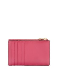 FURLA CAMELIA Cartera plana de piel rosa terciopelo - Carteras Mujer - 2
