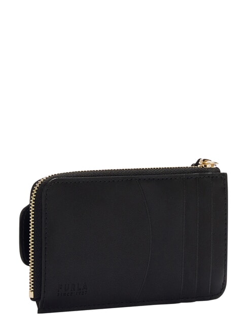 SFERA SOFT Tarjetero con solapa, de piel. negro - Carteras Mujer