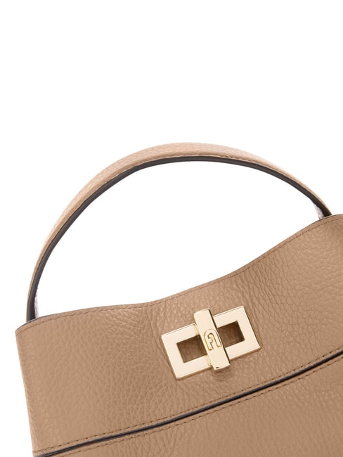 AMELIA Mini bolso tipo cubo, de mano caramelo - Bolsos Mujer