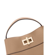 FURLA AMELIA Mini bolso tipo cubo, de mano caramelo - Bolsos Mujer - 4