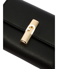 FURLA IRIDE Cartera compacta de cuero negro - Carteras Mujer - 4