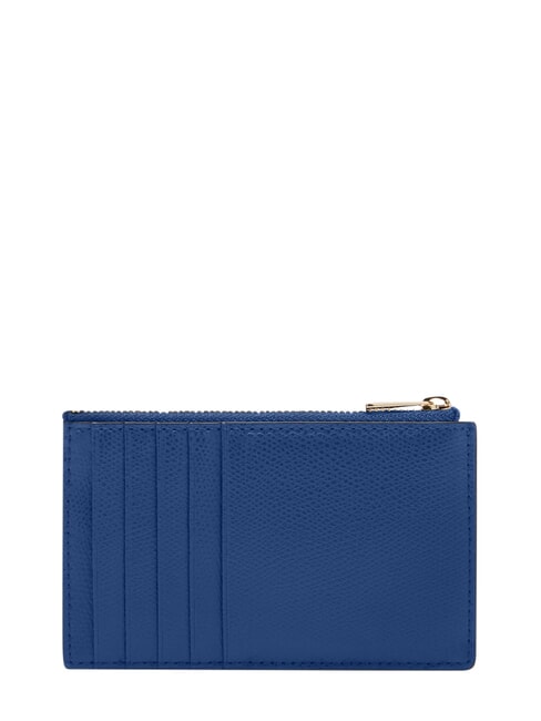 CAMELIA Cartera plana de piel &iacute;ndigo - Carteras Mujer