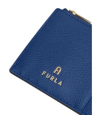 FURLA CAMELIA Cartera plana de piel &iacute;ndigo - Carteras Mujer - 4