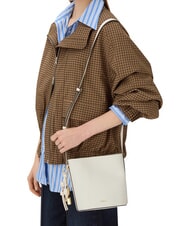 FURLA ROXIE Bolso bandolera tipo cubo de piel Ares CREMA - Bolsos Mujer - 2