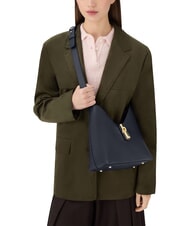 FURLA GOCCIA Bolso de hombro de piel azul tinta - Bolsos Mujer - 2