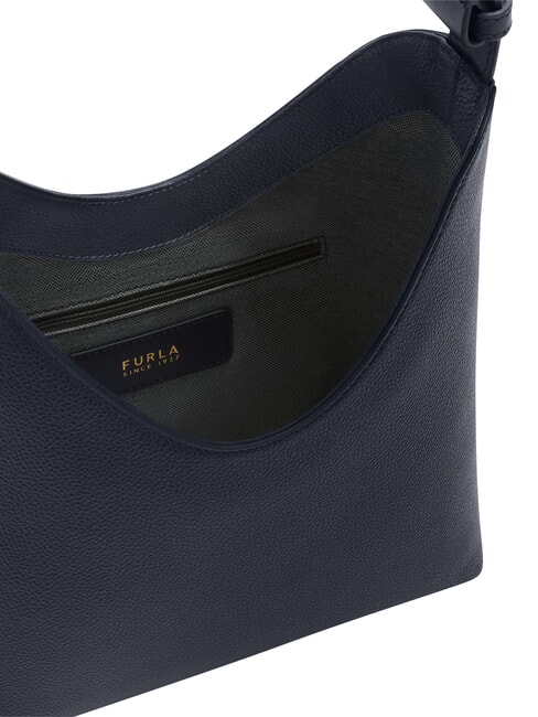 GOCCIA Bolso de hombro de piel azul tinta - Bolsos Mujer