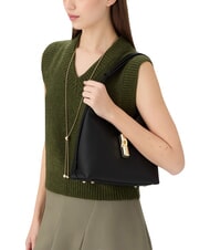FURLA GOCCIA Bolso de hombro de piel negro - Bolsos Mujer - 2