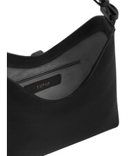 FURLA GOCCIA Bolso de hombro de piel negro - Bolsos Mujer - 7