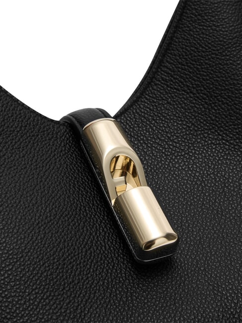 GOCCIA Bolso de hombro de piel negro - Bolsos Mujer