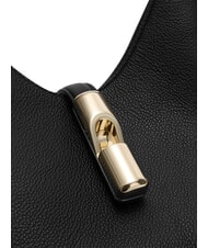 FURLA GOCCIA Bolso de hombro de piel negro - Bolsos Mujer - 8