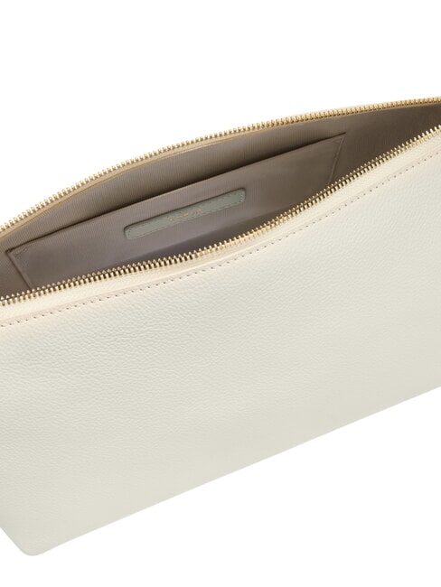 DEBBY Bolso de hombro de piel crema + brandy - Bolsos Mujer