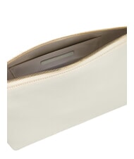 FURLA DEBBY Bolso de hombro de piel crema + brandy - Bolsos Mujer - 6