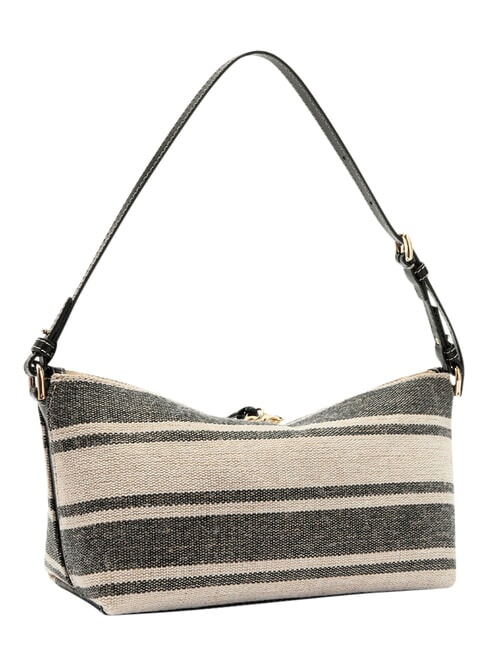 DEBBY Bolso de hombro, de piel y lino. tonos &iacute;ndigo - Bolsos Mujer