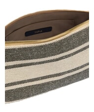 FURLA DEBBY Bolso de hombro, de piel y lino. tonos &iacute;ndigo - Bolsos Mujer - 5