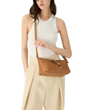 FURLA DEBBY Bolso de hombro de piel brandy - Bolsos Mujer - 2