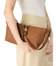 FURLA DEBBY Bolso de hombro de piel brandy - Bolsos Mujer - 3