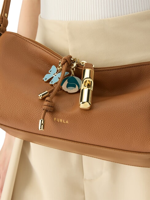 DEBBY Bolso de hombro de piel brandy - Bolsos Mujer