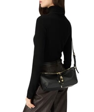 FURLA DEBBY Bolso de hombro de piel negro - Bolsos Mujer - 2