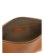 FURLA DEBBY Bolso de hombro de piel brandy - Bolsos Mujer - 6