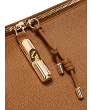 FURLA DEBBY Bolso de hombro de piel brandy - Bolsos Mujer - 7