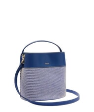 FURLA AMELIA Mini bolso tipo cubo, de mano tonos &iacute;ndigo - Bolsos Mujer - 3