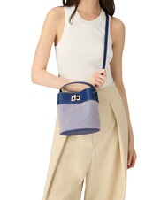 FURLA AMELIA Mini bolso tipo cubo, de mano tonos &iacute;ndigo - Bolsos Mujer - 5