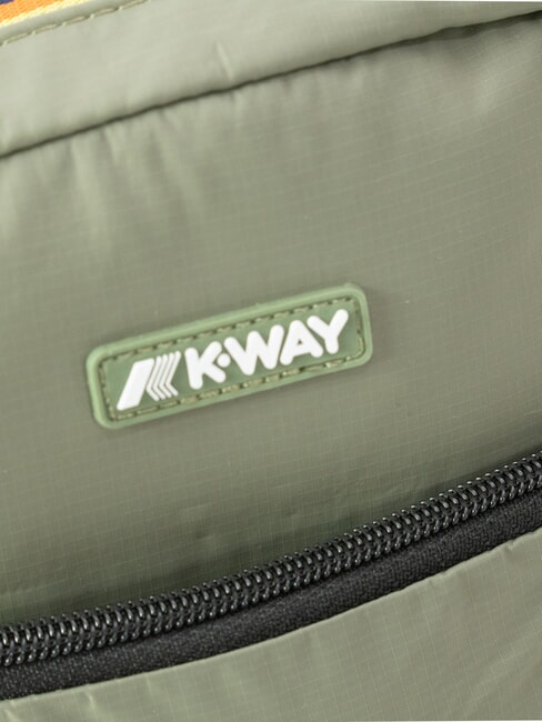 ERLOY Bolsa de nailon con bolsillo liquen verde - Bandoleras Hombre