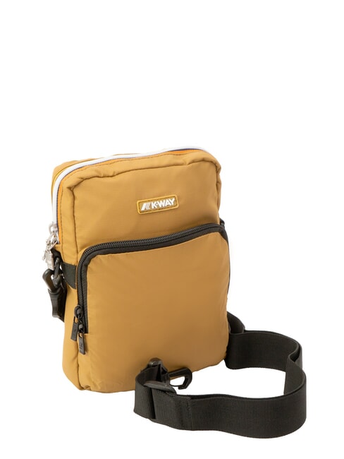 ERLOY Bolsa de nailon con bolsillo bistre marr&oacute;n - Bandoleras Hombre