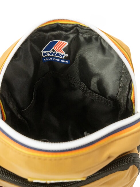 ERLOY Bolsa de nailon con bolsillo bistre marr&oacute;n - Bandoleras Hombre