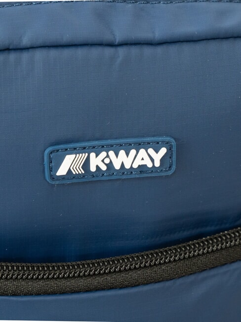 ERLOY Bolsa de nailon con bolsillo insignia azul - Bandoleras Hombre