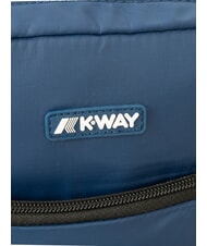 KWAY ERLOY Bolsa de nailon con bolsillo insignia azul - Bandoleras Hombre - 3