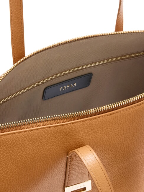 OLIVIA Bolso de hombro de piel para compras tabaco - Bolsos Mujer