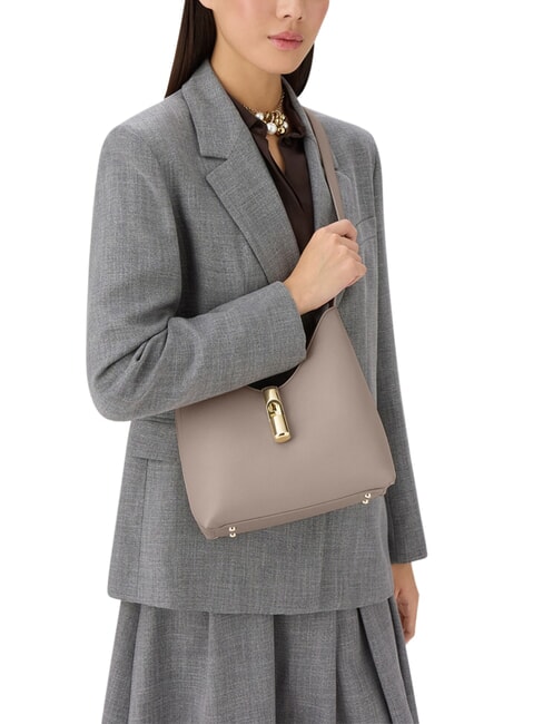 GOCCIA Bolso de hombro de piel lino - Bolsos Mujer