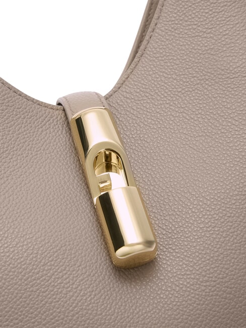 GOCCIA Bolso de hombro de piel lino - Bolsos Mujer